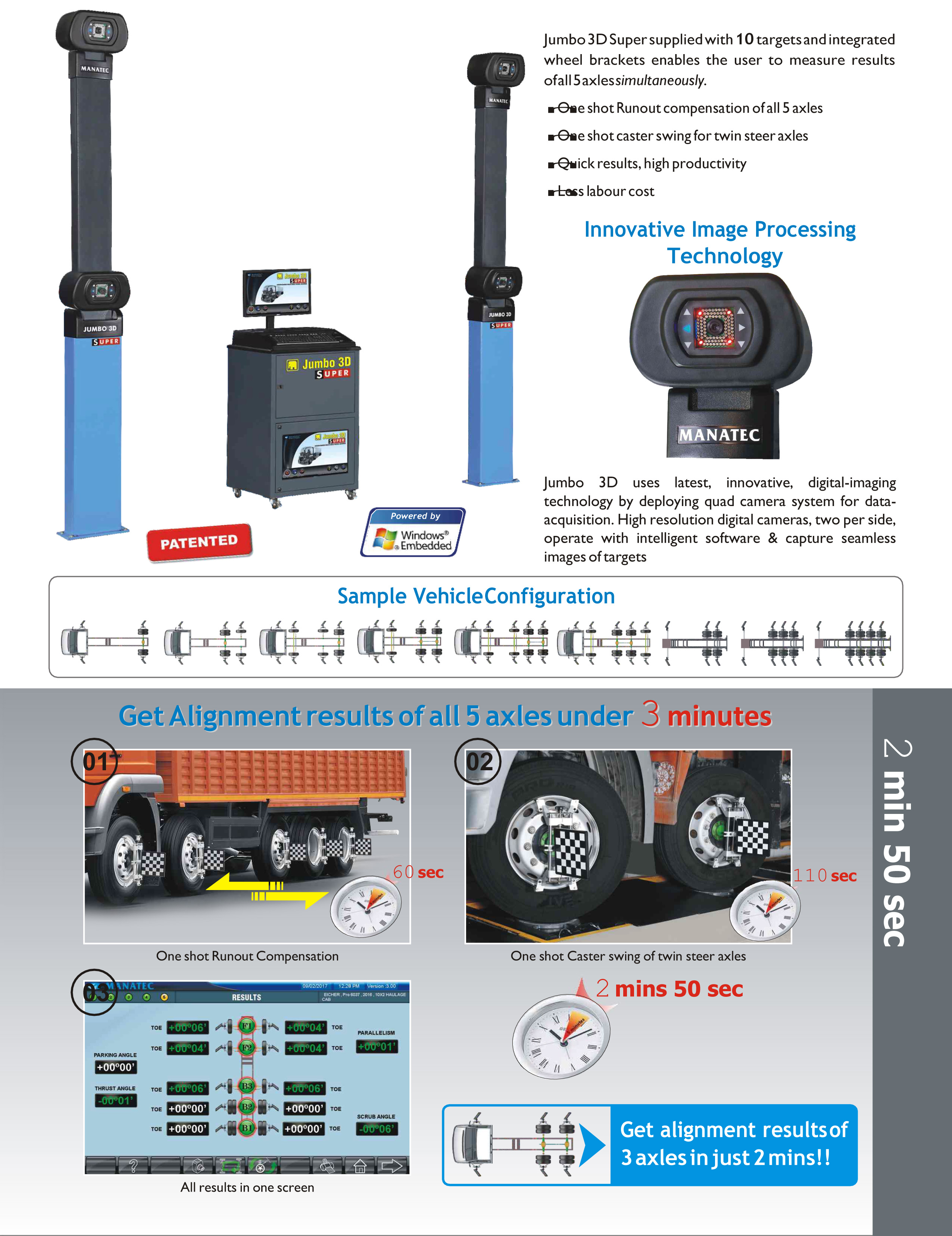 Wheel Alignment TRUCK AND BUS WHEEL ALIGNER 3D AEWAJUMBO 3D
